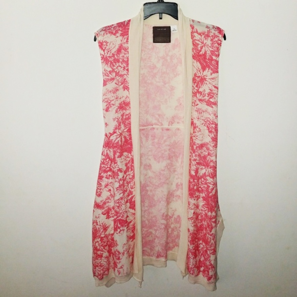Anthropologie "Guinevere" Long Toile Cardigan XS